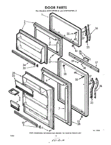 10 - Door parts for Whirlpool Refrigerator EWT15PWR2 / from AppliancePartsPros.com