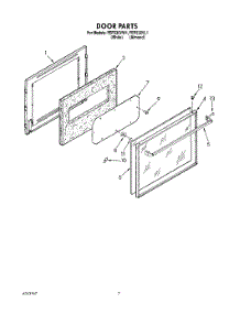 05 - Door parts for Whirlpool Range FEP330VL1 / from AppliancePartsPros.com