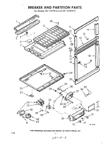 06 - Breaker And Partition parts for Whirlpool Refrigerator EXT15VTW0 / from AppliancePartsPros.com
