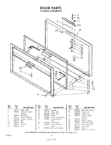 04 - Door parts for Whirlpool Freezer EHH230FW0 / from AppliancePartsPros.com