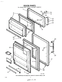 10 - Door parts for Whirlpool Refrigerator EAT17JTWR0 / from AppliancePartsPros.com
