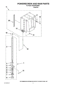 03 - Powerscrew And Ram Parts parts for Whirlpool Compactor GACP15XXMG3 / from AppliancePartsPros.com