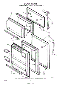10 - Door parts for Whirlpool Refrigerator EET133JTWR0 / from AppliancePartsPros.com