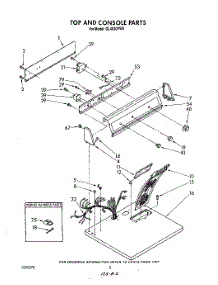 02 - Cabinet parts for Whirlpool Dryer GL4030VL0 / from AppliancePartsPros.com