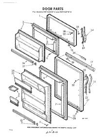 10 - Door parts for Whirlpool Refrigerator EXT15ZTW0 / from AppliancePartsPros.com