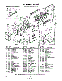 12 - Ice Maker parts for Whirlpool Refrigerator EXT15ZTW0 / from AppliancePartsPros.com