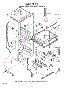 06 - Liner parts for Whirlpool Refrigerator EHT121DTWR0 / from AppliancePartsPros.com