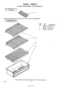 10 - Shelf parts for Whirlpool Refrigerator EHT121DTWR0 / from AppliancePartsPros.com