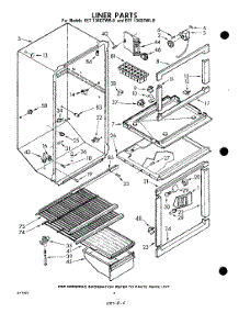 04 - Liner parts for Whirlpool Refrigerator EET134DTWR0 / from AppliancePartsPros.com