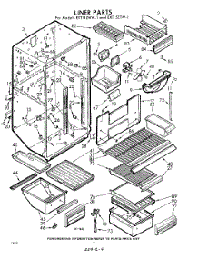 04 - Liner parts for Whirlpool Refrigerator EXT15ZTW1 / from AppliancePartsPros.com