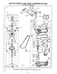 06 - 358794 Gear Case And Super Structur parts for Whirlpool Washer 3CFA2000W1 / from AppliancePartsPros.com