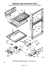 06 - Breaker And Partition parts for Whirlpool Refrigerator EWT17JMWR2 / from AppliancePartsPros.com