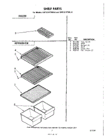 07 - Shelf parts for Whirlpool Refrigerator EHT121PTWR0 / from AppliancePartsPros.com