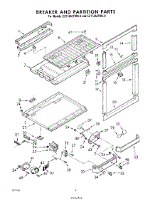 06 - Breaker And Partition parts for Whirlpool Refrigerator EET134JTWR0 / from AppliancePartsPros.com