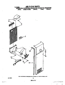 11 - Air Flow parts for Whirlpool Refrigerator ED22DWXTM05 / from AppliancePartsPros.com