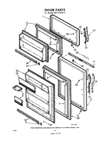 10 - Door parts for Whirlpool Refrigerator EXT17JMW0 / from AppliancePartsPros.com