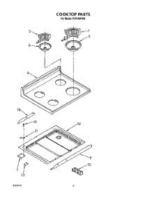 04 - Cooktop parts for Whirlpool Range FEP340VL0 / from AppliancePartsPros.com