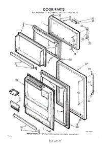 04 - Door parts for Whirlpool Refrigerator EET141DTWR0 / from AppliancePartsPros.com