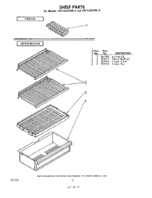 10 - Shelf parts for Whirlpool Refrigerator EHT122DTWR0 / from AppliancePartsPros.com