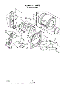 05 - Section parts for Whirlpool Dryer GL5030VL0 / from AppliancePartsPros.com