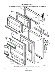 10 - Door parts for Whirlpool Refrigerator EWT17JWR0 / from AppliancePartsPros.com