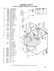 05 - Cabinet parts for Whirlpool Washer 3CFA2000W4 / from AppliancePartsPros.com