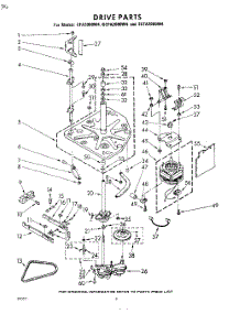 06 - Drive parts for Whirlpool Washer 3CFA2000W4 / from AppliancePartsPros.com