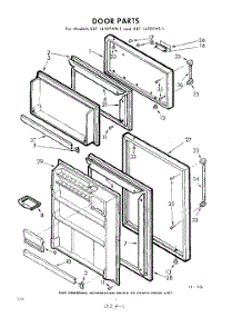 04 - Door parts for Whirlpool Refrigerator EET141DTWR1 / from AppliancePartsPros.com