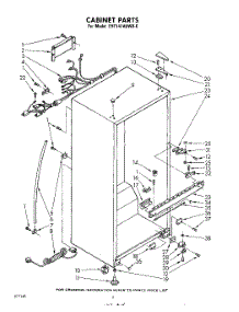 04 - Cabinet parts for Whirlpool Refrigerator EHT141AKWR0 / from AppliancePartsPros.com