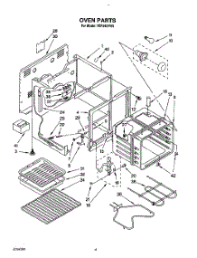 04 - Oven parts for Whirlpool Range FEP340YL0 / from AppliancePartsPros.com