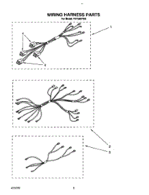06 - Wiring Harness, Lit / Optional parts for Whirlpool Range FEP340YL0 / from AppliancePartsPros.com