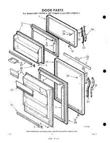10 - Door parts for Whirlpool Refrigerator EXT17NMW1 / from AppliancePartsPros.com