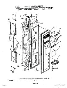 08 - Freezer Door parts for Whirlpool Refrigerator ED22DWXTN05 / from AppliancePartsPros.com