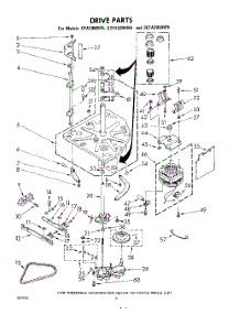 06 - Drive parts for Whirlpool Washer 3CFA2000W5 / from AppliancePartsPros.com