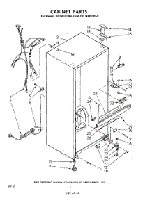 04 - Cabinet parts for Whirlpool Refrigerator EHT141DTWR0 / from AppliancePartsPros.com