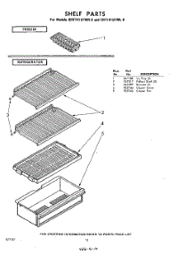 10 - Shelf parts for Whirlpool Refrigerator EHT141DTWR0 / from AppliancePartsPros.com