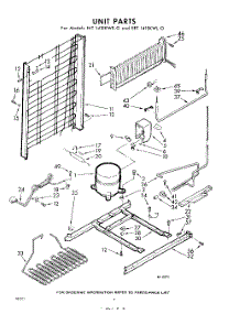 08 - Unit parts for Whirlpool Refrigerator EET141EKWR0 / from AppliancePartsPros.com