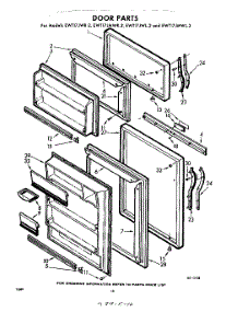 10 - Door parts for Whirlpool Refrigerator EWT17JWR2 / from AppliancePartsPros.com