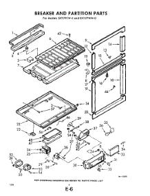 06 - Breaker And Partition parts for Whirlpool Refrigerator EXT17PMW0 / from AppliancePartsPros.com