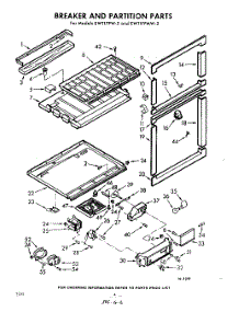 06 - Breaker And Partition parts for Whirlpool Refrigerator EWT17PMW2 / from AppliancePartsPros.com