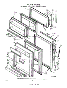 10 - Door parts for Whirlpool Refrigerator EAT17PTW0 / from AppliancePartsPros.com