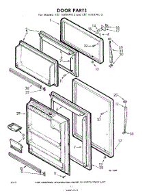 10 - Door parts for Whirlpool Refrigerator EET141EKWR2 / from AppliancePartsPros.com