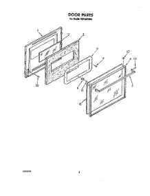 06 - Door parts for Whirlpool Range FEP350VL0 / from AppliancePartsPros.com