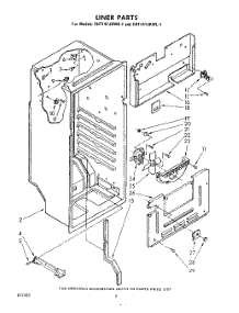 06 - Liner parts for Whirlpool Refrigerator EHT141JKWR1 / from AppliancePartsPros.com