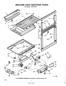 06 - Breaker And Partition parts for Whirlpool Refrigerator EXT17PTW1 / from AppliancePartsPros.com