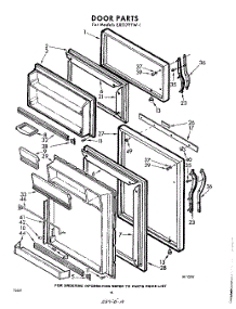 10 - Door parts for Whirlpool Refrigerator EXT17PTW1 / from AppliancePartsPros.com