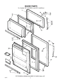 10 - Door parts for Whirlpool Refrigerator EET141JKWL0 / from AppliancePartsPros.com