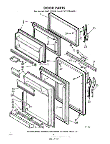 10 - Door parts for Whirlpool Refrigerator EWT17PMWR1 / from AppliancePartsPros.com