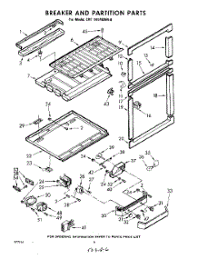 06 - Breaker And Partition parts for Whirlpool Refrigerator EHT141PKWR0 / from AppliancePartsPros.com
