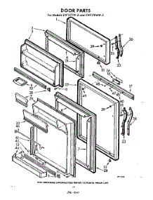10 - Door parts for Whirlpool Refrigerator EWT17PMWR2 / from AppliancePartsPros.com